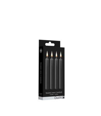 Ouch! by Shots Teasing Wax Candles - 4 Pieces - Black