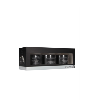 Ouch! by Shots Massage Candle Set - Pheromone, Vanilla  Rose Scented