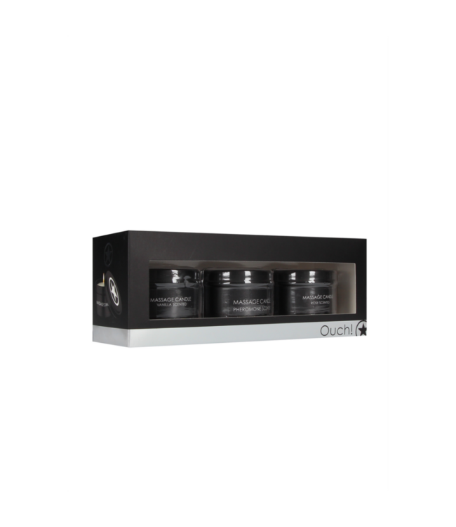 Massage Candle Set - Pheromone, Vanilla  Rose Scented