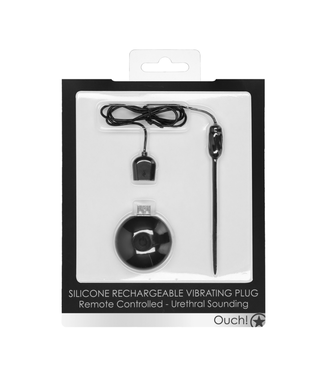 Ouch! by Shots Silicone Rechargeable Vibrating Plug with Remote Control