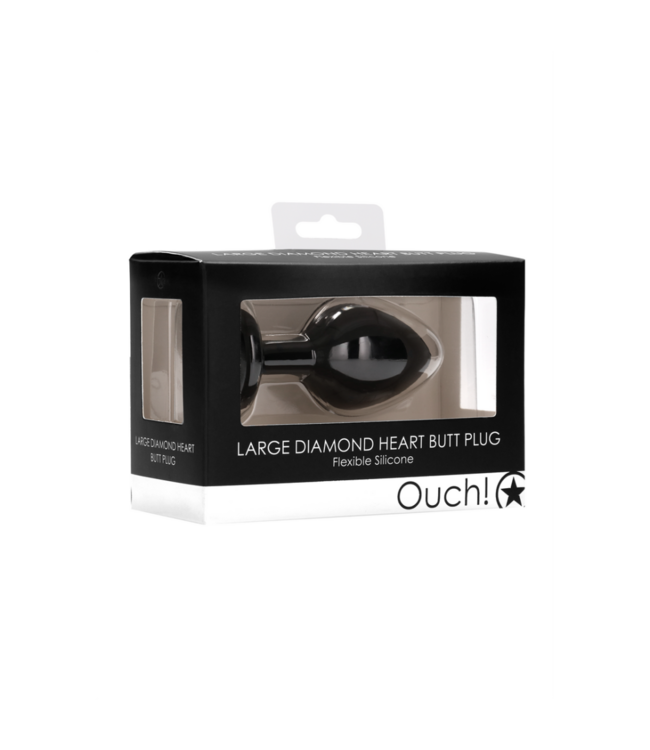 Diamond Heart Butt Plug - Large