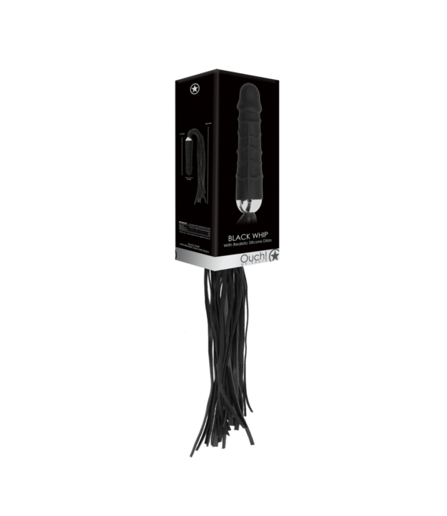 Whip with Realistic Silicone Dildo