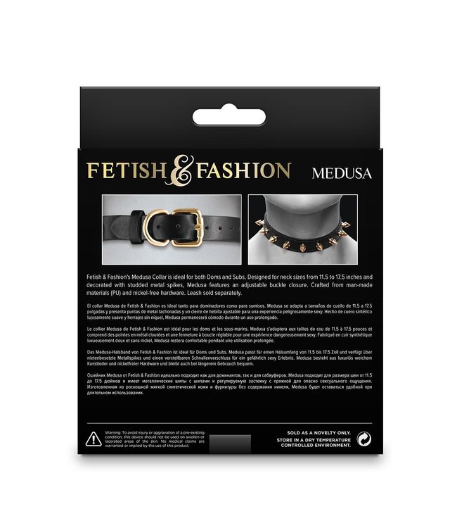 FETISH & FASHION MEDUSA COLLAR BLACK