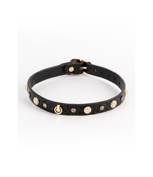 FETISH & FASHION ALINA COLLAR BLACK