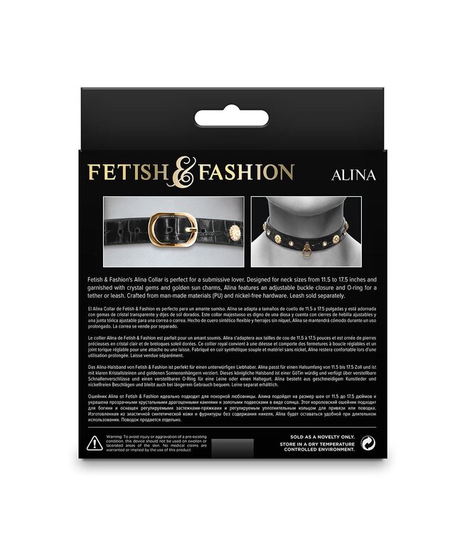 FETISH & FASHION ALINA COLLAR BLACK