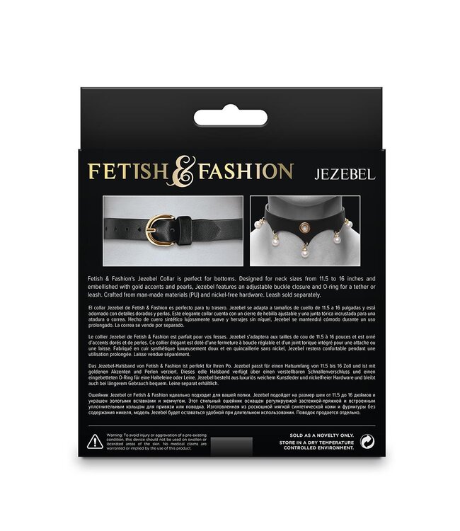 FETISH & FASHION JEZEBEL COLLAR BLACK