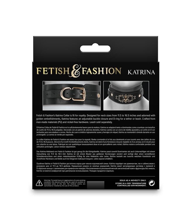 FETISH & FASHION KATRINA COLLAR BLACK