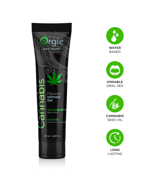 Lube Tube Cannabis - Waterbased Lubricant - 3 fl oz / 100 ml