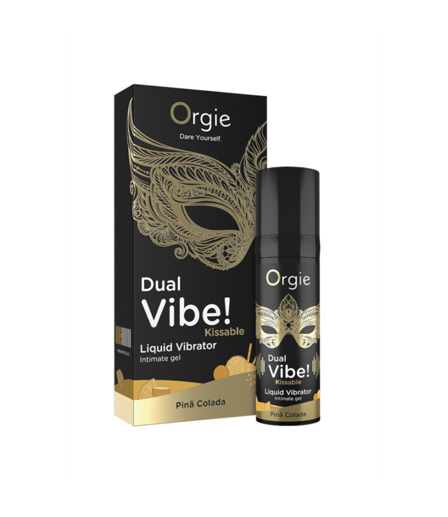 Dual Vibe! Kissable Liquid Vibrator - Pina Colada - 0.5 fl oz / 15 ml