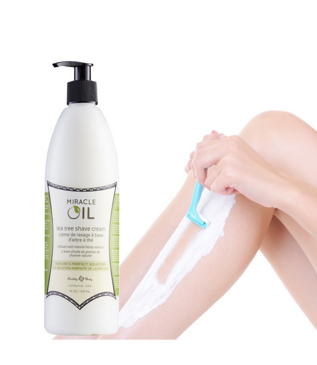 Miracle Oil Tea Tree Shaving Cream - 16 fl oz / 473 ml