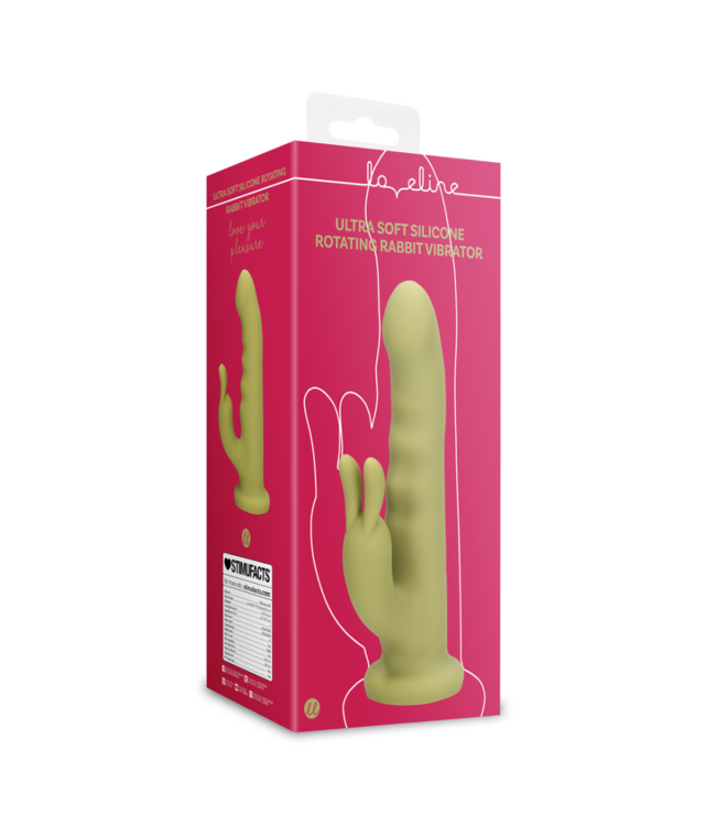Ultra zachte silicone roterende rabbit vibrator