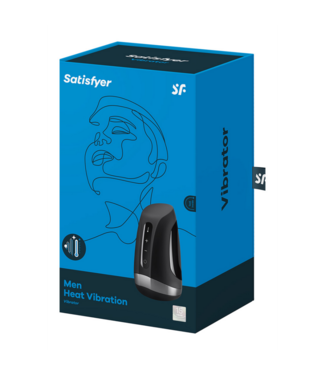 Satisfyer Men Heat Vibration - Heating and Vibrating Masturbator - Black