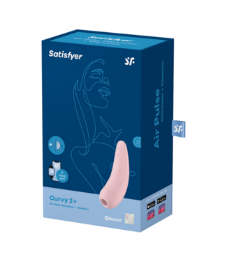 Satisfyer Curvy 2Plus - Air Pulse Stimulator and Vibration - Pink