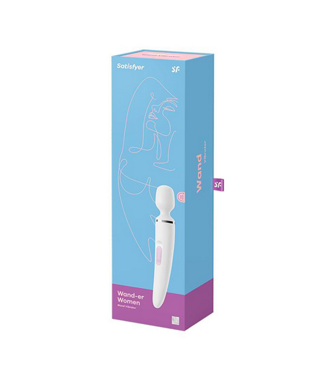 Wand-er Woman - Wand Vibrator - White/Chrome
