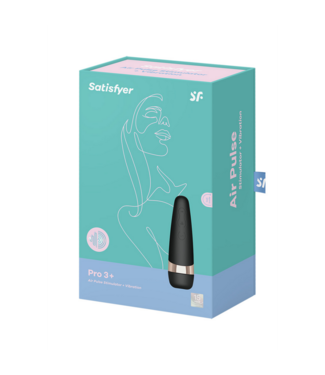 Satisfyer Pro 3Plus - Airpulse Stimulator and Vibration - Black/Gold