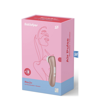 Satisfyer Pro 2Plus - Airpulse Stimulator and Vibration - Light Gold