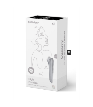 Satisfyer High Fashion - Air Pulse Stimulator and Vibration - Silver