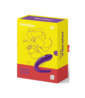 Satisfyer Double Classic - Partner Vibrator - Purple