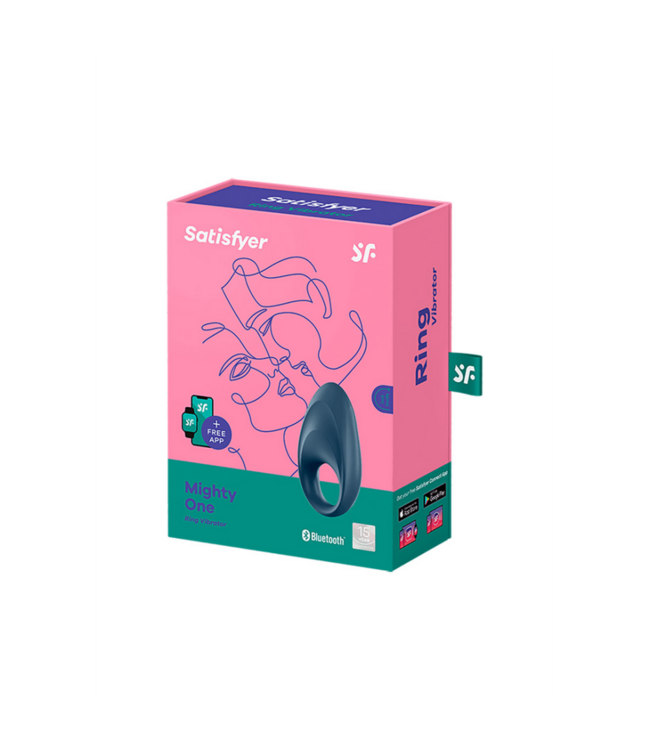 Mighty One - Vibrating Cockring - Blue