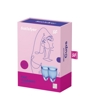 Satisfyer Feel Confident - Menstrual Cup - Dark Blue