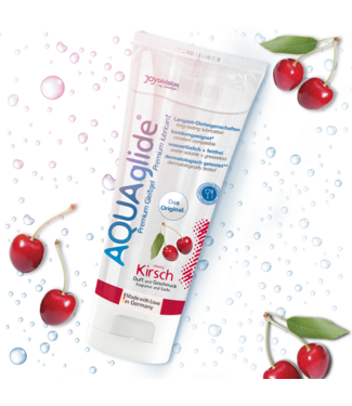 Joydivision AQUAglide Neutral - Flavored Waterbased Lubricant - Cherry - 3 fl oz / 100 ml