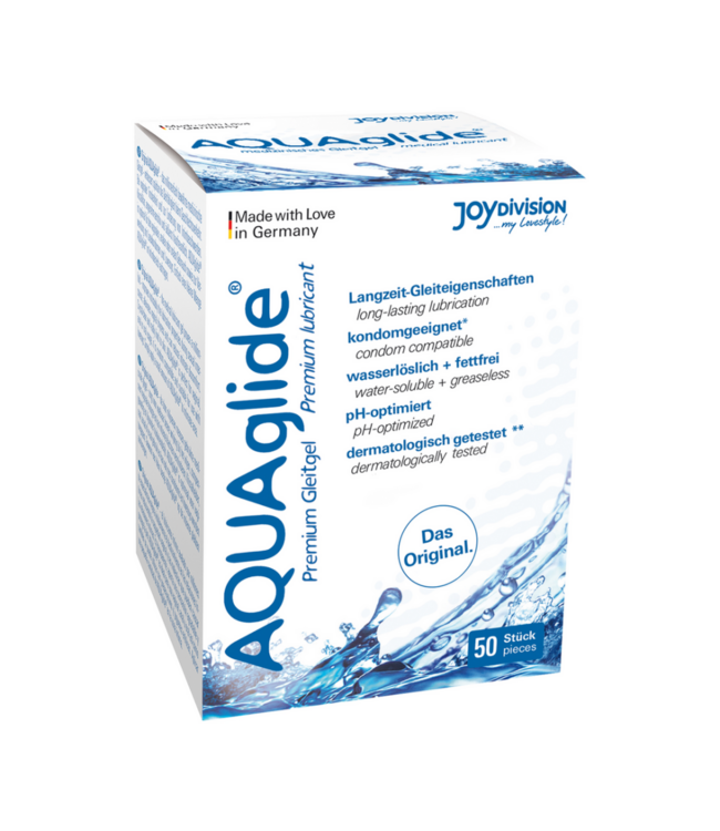 AQUAglide Neutral - Waterbased Anal Lubricant - Single Porions - 50 Pieces á 0.1 fl oz / 50 Pieces á