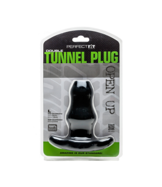 PerfectFitBrand Double Tunnel Plug - Hollow Butt Plug - L