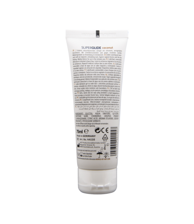 Superglide Edible Waterbased Lubricant - 3 fl oz / 75 ml