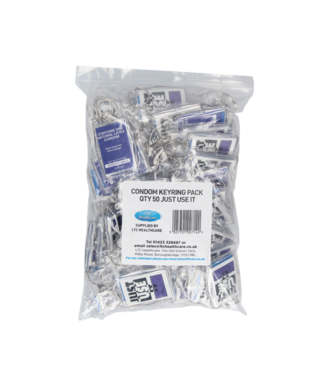EXS EXS Key Rings 'Just Use It' - Condoms - 50 Pieces