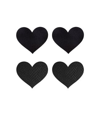 Peekaboo PEEKABOO PASTIES CLASSIC BLACK HEARTS