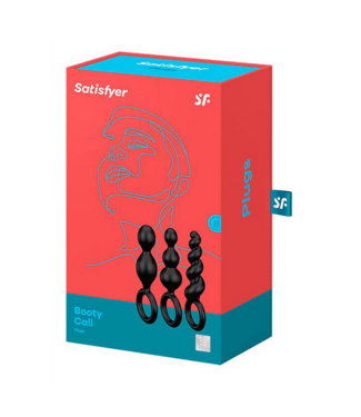 Satisfyer Booty Call Plugs - 3 Pieces - Black