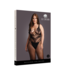 Le Désir by Shots Bodystocking with Accentuated Lines - OSX - Black