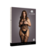 Le Désir by Shots Lace Suspender Bodystocking with Round Neck - Plus Size