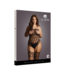 Le Désir by Shots Strapless, Crotchless Teddy with Stockings - Plus Size