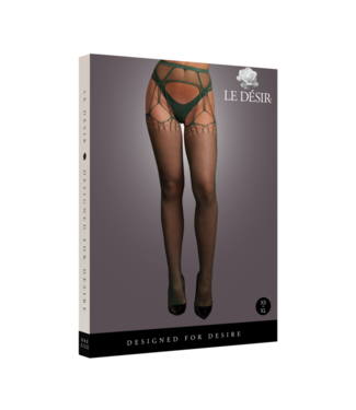 Le Désir by Shots Shredded Suspender Pantyhose - One Size