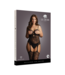Le Désir by Shots Suspender Rhinestone Bodystocking - Plus Size