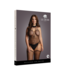 Le Désir by Shots Suspender Fishnet Choker Bodystocking - Plus Size