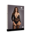 Le Désir by Shots Criss Cross Neck Suspender Bodystocking - Plus Size
