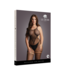 Le Désir by Shots Duo Net High Neck Bodystocking - Plus Size