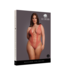 Le Désir by Shots V-Neck Teddy with Opaque Panels - Queen Size