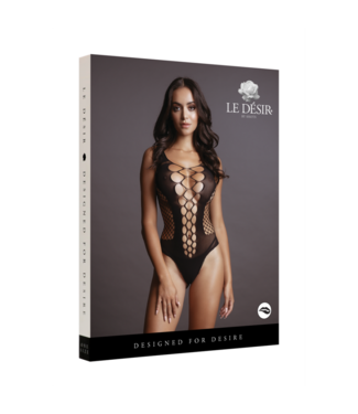 Le Désir by Shots Contrast Fence Net Teddy - One Size