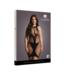Le Désir by Shots High Neck Net Contrast Mini Dress - Plus Size