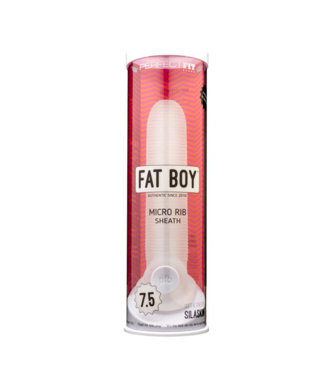 Fat Boy Micro Ribbed Sheath - Dildo - 7 / 19 cm