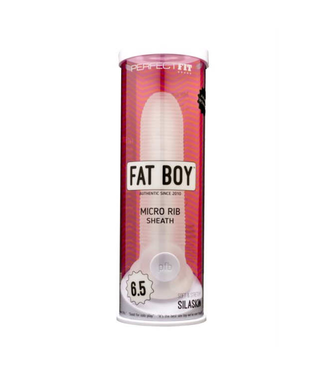 Fat Boy Micro Ribbed Sheath - Dildo - 6 / 16,5 cm