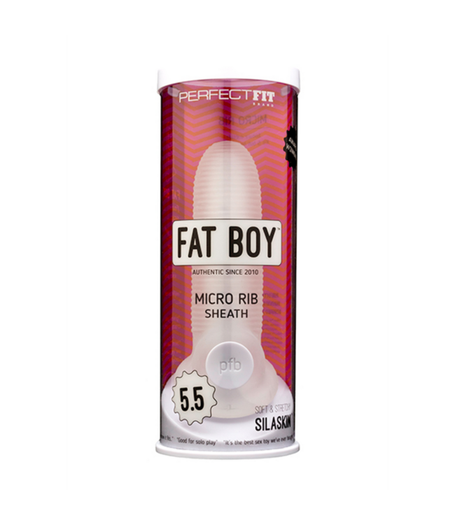 Fat Boy Micro Ribbed Sheath - Dildo - 6 / 14 cm