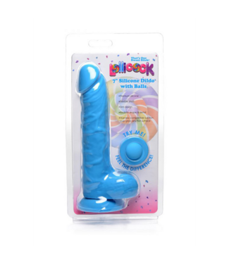 Curve Toys Silicone Dildo with Balls - 7 / 18 cm