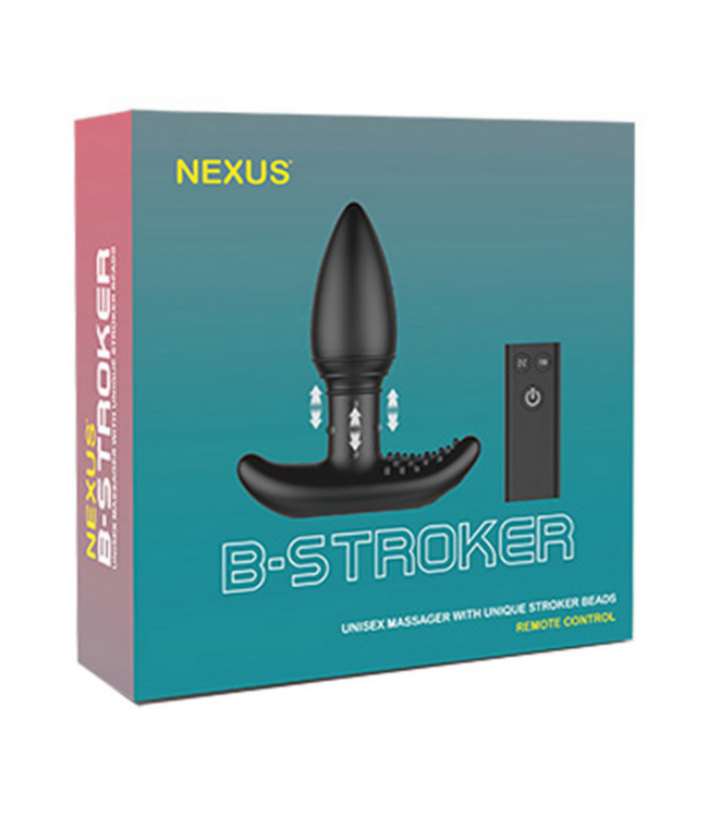 B-Stroker - Unisex Massager with Unique Rimming Beads and Remote Control