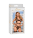 Magic Silk Strappy Bra and Thong Set - Black - 2X