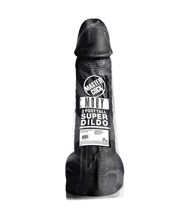 Moby Super Dildo - 2 ft / 60 cm - Black