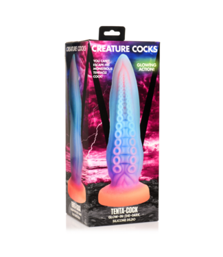 Xr Brands Tenta-Cock - Glow-in-the-Dark Silicone Dildo